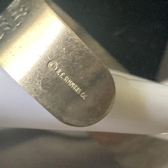 Vintage Circle of Life Silver Tone Cuff Bracelet signed RF Simons - Picture 5 of 7